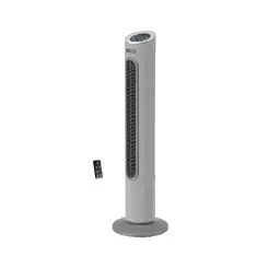 Produktbild: Rowenta Eole Home Turmventilator, nur 40 dB(A) bei niedrigster Geschwindigkeit, energiesparend, 7 Geschwindigkeiten/3 Modi, Timer, Fernbedienung, Grau, VU6980F0
