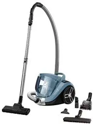 Produktbild: Rowenta RO4871 beutelloser Bodenstaubsauger Compact Power XXL | 550 Watt | 2,5L Staubvolumen | Kompakt & leise | Extreme Saugleistung | geeignet für Tieehaare | Hocheffiziente Bodendüse | Blau/Silber