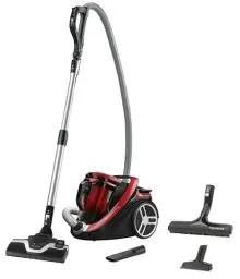 Produktbild: Rowenta RO7649 Silence Force Cyclonic Parkett | Beutelloser Staubsauger | Vacuum-Cleaner | Sehr Leise | 2,5L Staubvolumen | Tierhaar | Auto | Schwarz/Rot