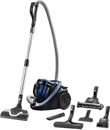 Produktbild: Rowenta RO7690 beutelloser Bodenstaubsauger Silence Force Cyclonic Animal | 550 Watt | 2,5L Staubvolumen | Kompakt & leise | Tierhaare | Auto | Schwarz/Blau