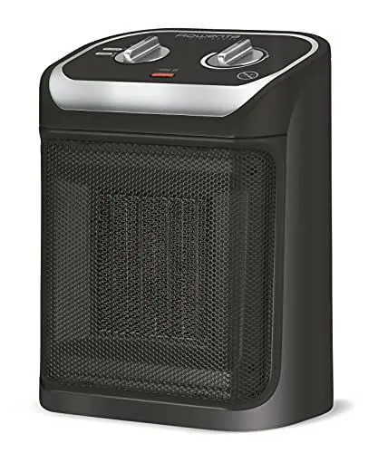 Produktbild: Rowenta Mini Excel Keramik Heizlüfter 1000 Watt, Elektro-Heizung, energiesparend, Innenraum, inkl. Silence-Modus, extrem leise mit nur 49 dB(A), für 25 m² Räume, kompaktes Design, SO9261