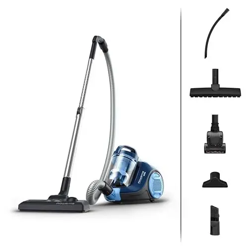 Produktbild: Rowenta Swift Power Cyclonic Staubsauger ohne Beutel, 900 Watt, Saugstark, Hohe Filtration, Große Flächenabdeckung, Kompaktes Format, Blau, RO2981EA