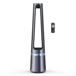 Produktbild: Rowenta rotorloser 2 in1 Luftreinigungsventilator Eclipse QU5030 | Luftreiniger und Ventilator | Feinpartikel | 12 Geschwindigkeiten | Timer | verzögerte Startfunktion | Fernbedienung | Anthrazit