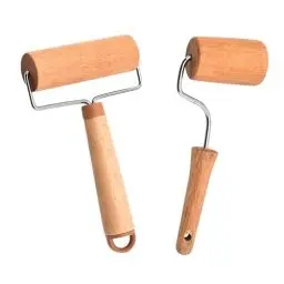 Produktbild: RoxNvm Nudelholz, 2 Stücke teigroller, Kleine und mittlere teigrolle, teigroller holz Geeignet zum Ausrollen von Teig mit der Hand, Pizza, Desserts und Knödelhäuten (mit Aufhängeloch)