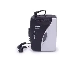 Produktbild: ROXX Tragbarer Kassettenspieler mit Kopfhörern, Kassettenrecorder mit Radio UKW, PCP 300 Kassettenplayer