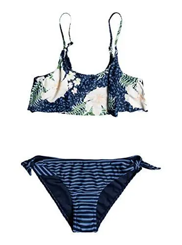 Produktbild: Roxy Heaven Wave - Flutter Bikini Set for Girls 8-16 - Rüschen-Bikini Set - Mädchen 8-16 - 14 - Blau.
