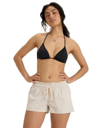 Produktbild: Roxy Oceanside - Leinen Strand Shorts für Frauen Grau