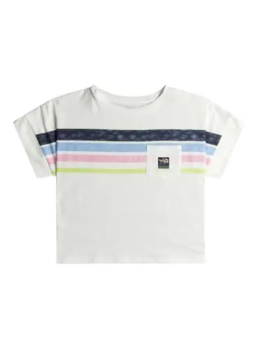 Produktbild: Roxy Swimming In The Stars - Pocket T-Shirt for Girls 4-16 - Taschen-T-Shirt - Mädchen 4-16 - Weiss.