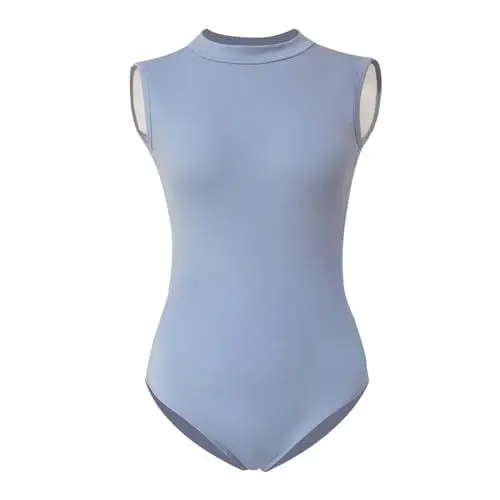 Produktbild: ROYAL SMEELA Ärmellos ballett trikot erwachsene stehkragen ballett body damen ballerina trikot rückenfrei ballett tanz body ballett tanz trikot frauen ballett tanztrikots tanzen body für Ballett