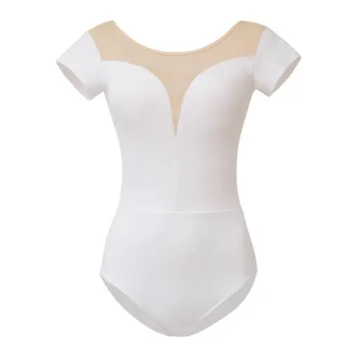 Produktbild: ROYAL SMEELA Ballett trikot damen mit bh Ballerina body ballettbody damen ballett tanz trikots erwachsene ballett tanz body ballettrikot kurzarm body tanzen trikot Frauen sexy tanzbody für damen