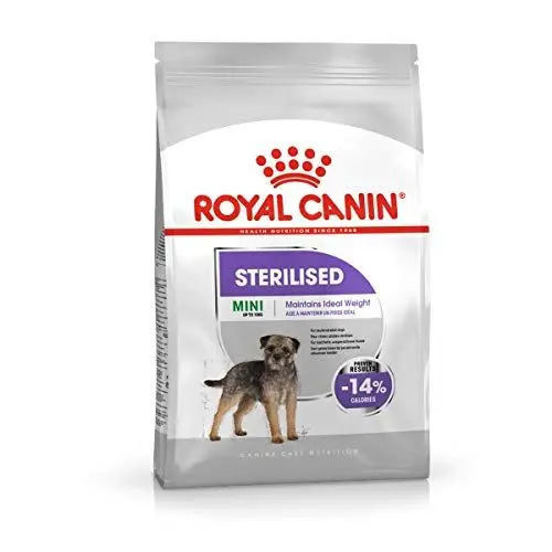 Produktbild: Royal Canin CCN Sterilised Mini | 1kg | Alleinfuttermittel für kleine Hunde | Für ausgewachsene und kastrierte kleine Hunde mit Neigung zur Gewichtszunahme | Trockenfutter