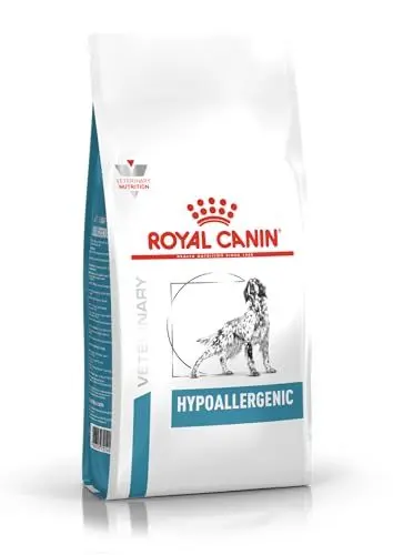 Produktbild: Royal Canin Veterinary Hypoallergenic | 2 kg | Diät-Alleinfuttermittel für ausgewachsene Hunde | Zur Minderung von Ausgangserzeugnis-und Nährstoffintoleranzerscheinungen