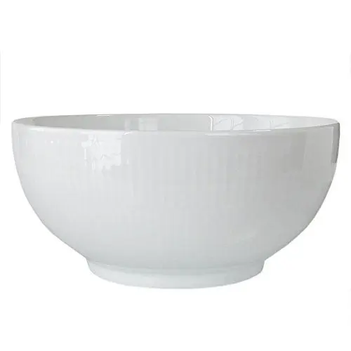 Produktbild: Royal Copenhagen Weiß Gerippt Schüssel, aus Porzellan gefertigt, Volumen: 110cl, 1017395