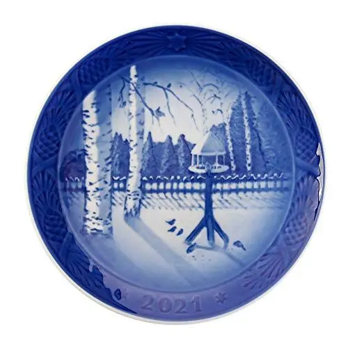 Produktbild: Royal Copenhagen 2021 Weihnachtsteller - Winter Im Garten 18cm, 1057622