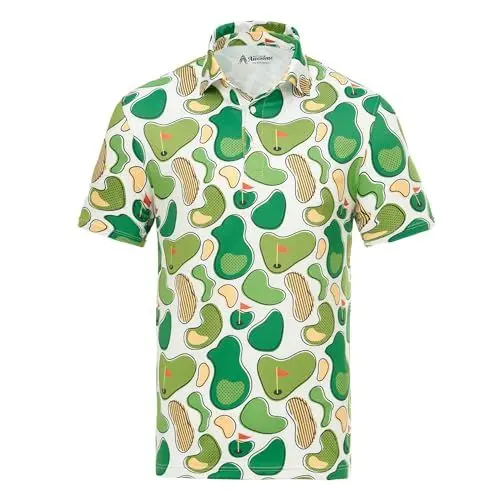 Produktbild: Royal & Awesome Dance Floors Golf Polo Shirts for Men, Golf Tops for Men, Golf Shirts Men, Men's Golf Shirts, Mens Golf Polo Shirts