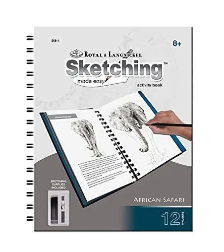 Produktbild: Royal & Langnickel - Sketching - Skizzieren leicht gemacht für Kinder ab 8 Jahren, das Skizzenbuch Safari bietet den idealen Einstieg ins ausdrucksstarke Zeichnen