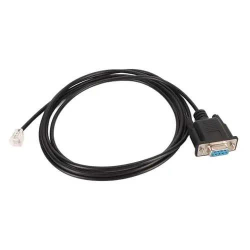Produktbild: VBESTLIFE RS232 DB9Pin Buchse auf RJ11 RJ12 Kabel, 6P6C LAN Netzwerk Serielles RS232 Kabel 6 Fuß, Plug and Play, für Serielle Gerätekonfiguration