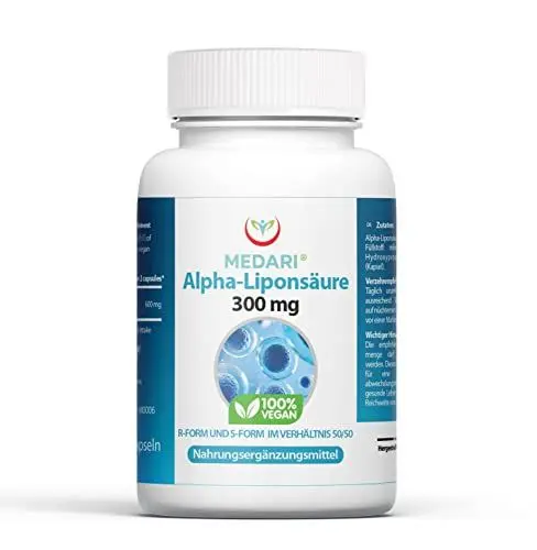 Produktbild: (RS)-Liponsäure- Alpha-Liponsäure 90 Kapseln in höchster Qualität für Ihre Gesundheit-Alpha-lipoic acid, ALA - für 3 Monate ohne Zusätze Hohe Bioverfügbarkeit Vegan