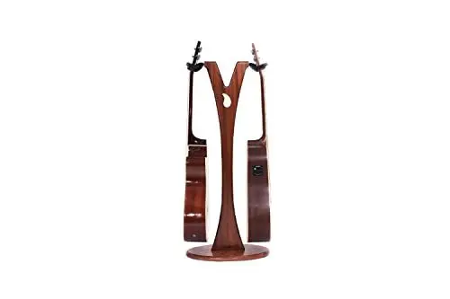 Produktbild: Ruach GS-1 Gitarrenständer für Akustik- und E-Gitarren, Holz, Mahagoni