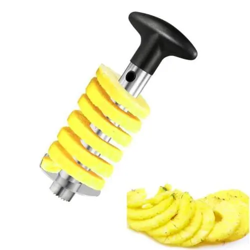 Produktbild: Ruayia Ananasschneider Ananas-Entkerner aus Edelstahl, Ananaskernen Zuhau Asdirne Ananas Schäler apfelentkerner zwetschgenentkerner Pineapple Peeler