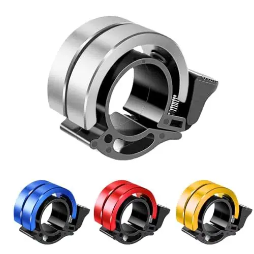 Produktbild: Ruayia Fahrradklingel Mountainbike, Mini Fahrradglocke, Biker Bell Fahrrad Klingel, Glocke Fahrradglocke für Bike MTB Mountainbike Perfekt für Radsportbegeisterte 22-22.8 mm Lenker - Splitter
