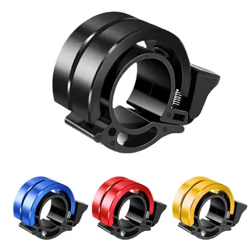 Produktbild: Ruayia Fahrradklingel, Mini Fahrradglocke Mountainbike, Fahrrad Klingel, Glocke Fahrradglocke für Bike MTB Mountainbike Perfekt für Radsportbegeisterte 22-22.8 mm Lenker - Schwarz