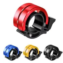 Produktbild: Ruayia Fahrradklingel, Mini Fahrradglocke Mountainbike, Fahrrad Klingel, Glocke Fahrradglocke für Bike MTB Mountainbike Perfekt für Radsportbegeisterte 22-22.8 mm Lenker - Rot