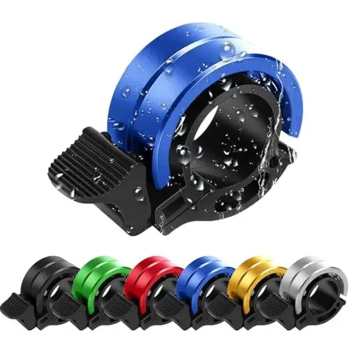 Produktbild: Ruayia Fahrradklingel Mountainbike, Mini Fahrradglocke, Biker Bell Fahrrad Klingel, Glocke Fahrradglocke für Bike MTB Mountainbike Perfekt für Radsportbegeisterte 22-22.8 mm Lenker - Blau