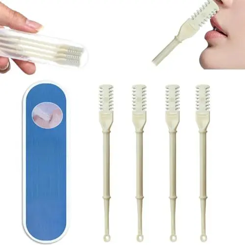 Produktbild: Ruayia Nasenhaartrimmer, Manueller Rotierender 2 in 1 Nasenhaarreiniger und Trimmer, Nasenlochhaarentferner-Werkzeug, Tragbarer Nasal Hair Cutter, Geeignet für Männer und Frauen, Ohne Strom (4PCS)