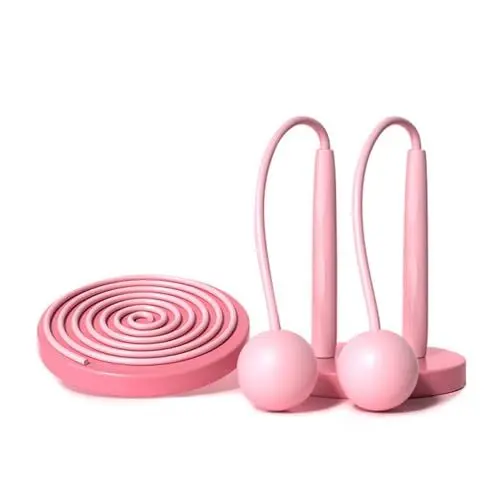 Produktbild: Ruayia Springseil Erwachsene Fitness, Springseil Ohne Seil Speed Skipping Speed-Sprungseil für Workout, Frauen, Männerübungen - Wenige Kabelloser Ball - Rosa