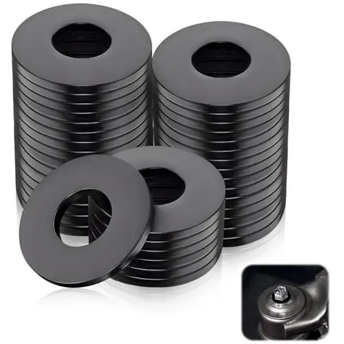 Produktbild: Ruayia Unterlegscheiben M8, 50 Stück Edelstahl Beilagscheiben DIN 9021 A2 V2A 304, Karosseriescheiben Unterlegscheibe M8 x 16mm, Rostfreie Flat Washers für Schrauben & Muttern & Gewindestange