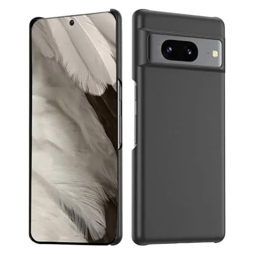 Produktbild: Rubaiiyu Hülle für Google Pixel 8 Hülle,Leichtgewicht Matt Schale Hard PC Case,Elastische Schockabsorption und Ultra Thin Design Handyhülle Schwarz