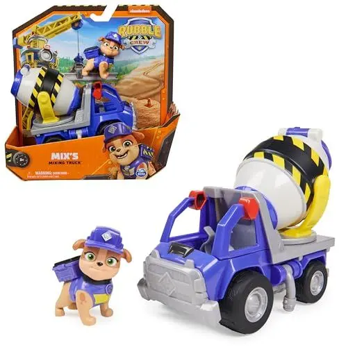 Produktbild: Rubble & Crew - Zementmischer-Baufahrzeug mit Mix-Figur (Basis Fahrzeug), Spielzeug für Kinder ab 3 Jahren