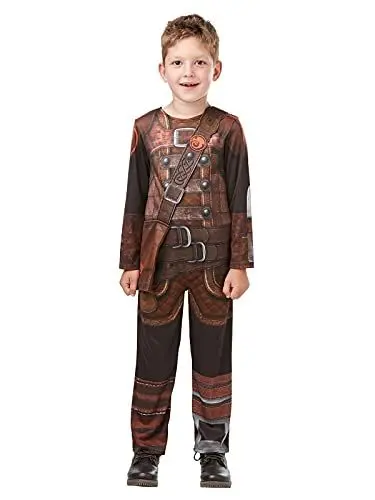 Produktbild: Rubie's 3641468 How To Train Your Dragon Drachen zähmen leicht gemacht Kostüm, Jungen, Fotodruck, Braun, M Halloween