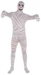 Produktbild: Rubie's 3880728-2nd Skin Mummy Adult, XL, weiß Halloween