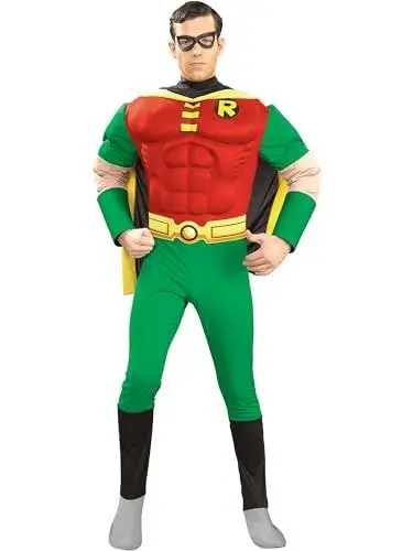 Produktbild: Rubie's 3 888078 - Robin Deluxe Muscle Chest Erwachsener Kostüm, Größe L