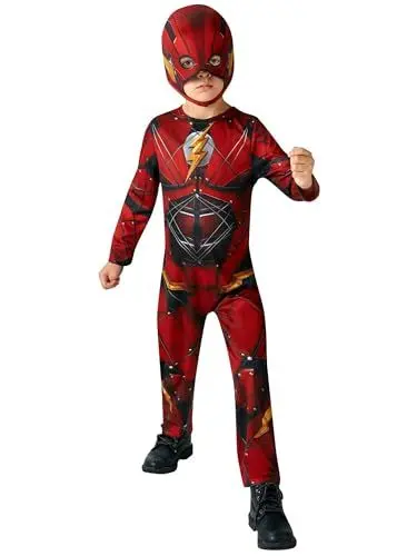 Produktbild: Rubie's 640261S Kinder-Kostüm The Flash, offizielles DC Justice League (Liga der Gerechten) Kinder-Kostüm Halloween
