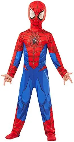 Produktbild: Rubie 's 640840l Spiderman Marvel Spider-Man Classic Kind Kostüm, Jungen, L (7-8 Jahre/128 cms) Halloween