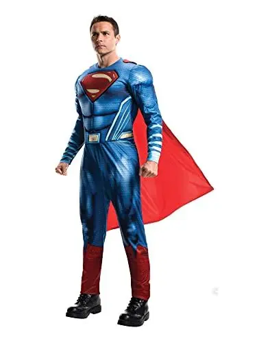 Produktbild: Rubie's 820952XL Offizielles DC Warner Bros Justice League Superman Kostüm für Erwachsene, herren, 0, XL Halloween