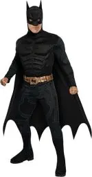 Produktbild: Rubie's 3 880671 XL - Deluxe Batman Erwachsene Kostüm, Größe XL, Schwarz Halloween