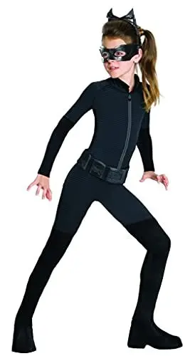 Produktbild: Rubie 's Girl 's Offizielles DC Comics Batman CATWOMAN Kostüm – Medium 6-8 Jahre, Schwarz Halloween