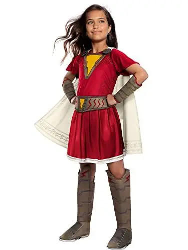 Produktbild: Rubie's Official DC Comic Mary Superhelden-Kostüm für Kinder aus dem Film Shazam!, Größe L, Alter 8 - 10 Jahre Halloween