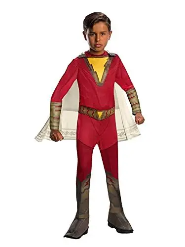Produktbild: Rubie's Official DC Comic klassisches Superhelden-Kostüm für Kinder aus dem Film Shazam!, Größe M, Alter 5-7 Jahre Halloween