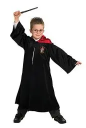 Produktbild: Rubies offizielles Harry Potter Gryffindor Deluxe Robe Kinderkostüm - Medium, Welttag des Buches Halloween