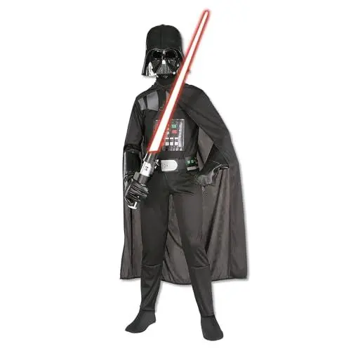 Produktbild: Rubie's Offizielles Disney Star Wars Darth Vader-Kostüm, Kindergröße M, Alter 5-6 Jahre, Halloween
