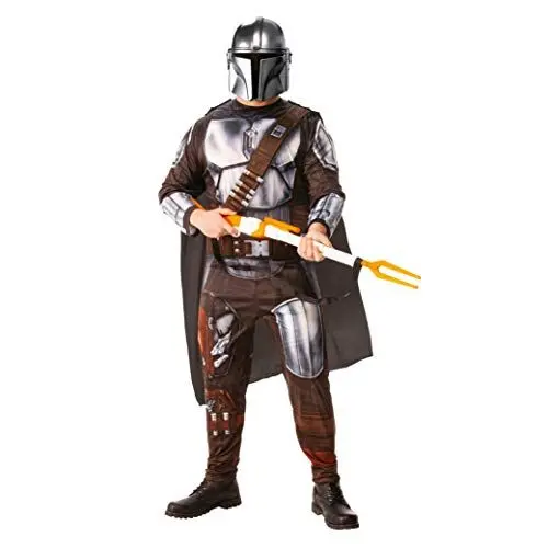 Produktbild: Rubie's Official Disney Star Wars The Mandalorian Kostüm für Erwachsene, Herrenverkleidung, XL Halloween