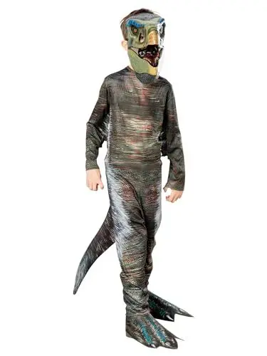 Produktbild: Rubie's Offizielles Jurassic World Therizinosaurus Kinderkostüm, Kinder-Kostüm, Größe S, Alter 3–4 Jahre Halloween
