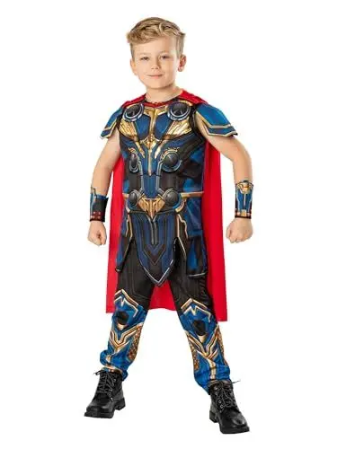 Produktbild: Rubies Offizielles Marvel Thor: Love and Thunder Thor Deluxe-Kostüm für Kinder, Alter 5–6 Jahre Halloween