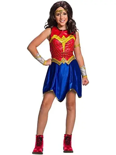 Produktbild: Rubie's – Klassisches Kinderkostüm Wonder Woman 1984 – 701003M – Größe M 7-10 Jahre Halloween
