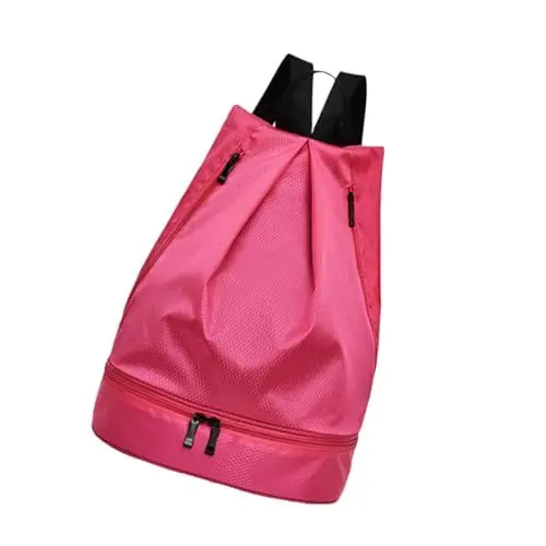 Produktbild: WESIEVYA Kordelzugrucksack Multifunktionaler Packsack Wasserdichte Sporttasche Trennrucksack Multifunktionsrucksack Für Fitness Schwimmen Camping Reisen Shopping Schulbesuche Leicht Und